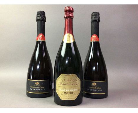 THREE BOTTLES OF FRENCH SPARKLING WINE INCLUDING CHAMPAGNE BAUMANIERE 1982 BLANC DE BLANCS CHAMPAGNE BAUMANIERE 1982 BLANC DE