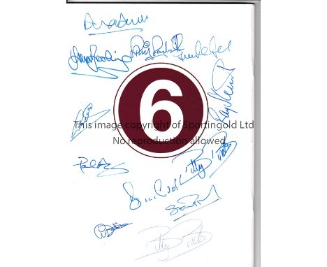 WEST HAM UNITED 1980      The Bobby Moore Cup v Villareal in 2008, the commemorate the 50th Anniversary of Moore's debut for 