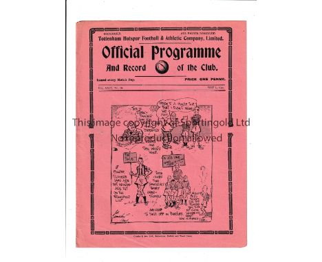 TOTTENHAM HOTSPUR Programme for the home London Combination match v QPR 1/8/1937, very slight horizontal fold. Generally good