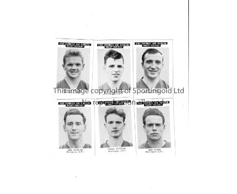 WORKINGTON      A set of 11 News Chronicle and Dispatch Pocket Portrait cards circa 1957.     Good