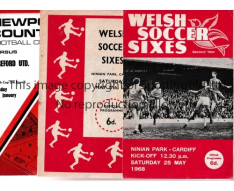 NEWPORT COUNTY WELSH CUP   Twenty five programmes for Welsh Cup games involving Newport County. Homes v 62/3 Borough Final, 6
