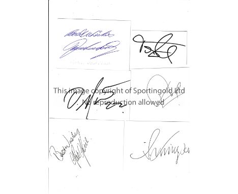 ARSENAL AUTOGRAPHS      Approximately 30 signed white cards including Tony Adams, John Radford, Pat Rice, Jon Sammels, George