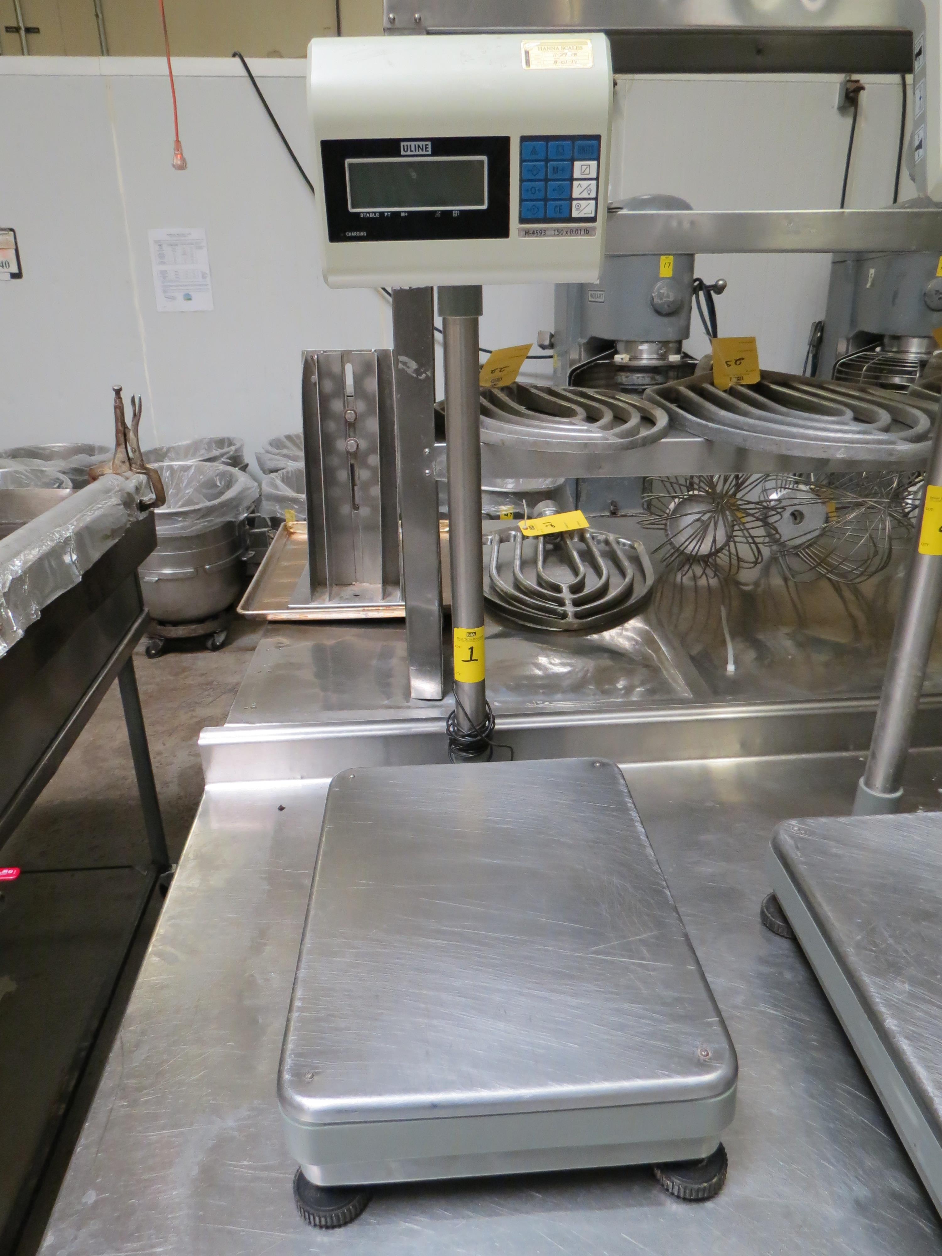 { Choice of lots 1 } ULINE H4593 150 LBS CAPACITY DIGITAL SCALE