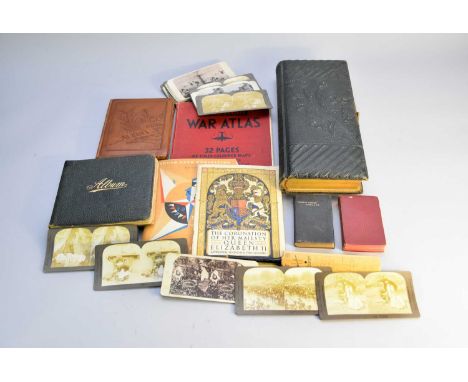An assembled collection of ephemera, 19th to 20th century, to include: an autograph album, 1893 onwards, with dedications, ve