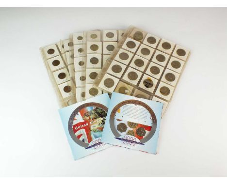 A collection of British silver, cupro-nickel and bronze coinage, from 1905 to 1966, to include; half-crowns, florins, shillin