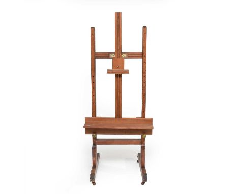 A 20th Century Wooden Artist's Easel, measurements 172 x 61 x 69 cmProvenance: from the estate of artist Denby Sweeting
