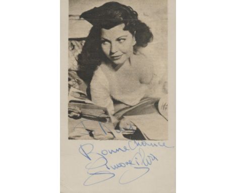 Simone Silva signed 6x4 inch vintage black and white promo photo. Dedicated. Good Condition. All autographs come with a Certi