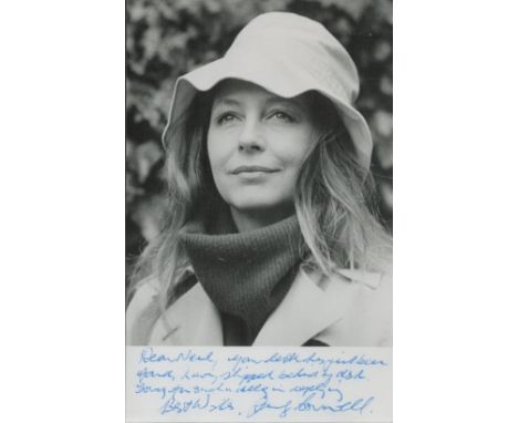 Judy Cornwell signed 6x4 inch black and white vintage photo dedicated. Good Condition. All autographs come with a Certificate