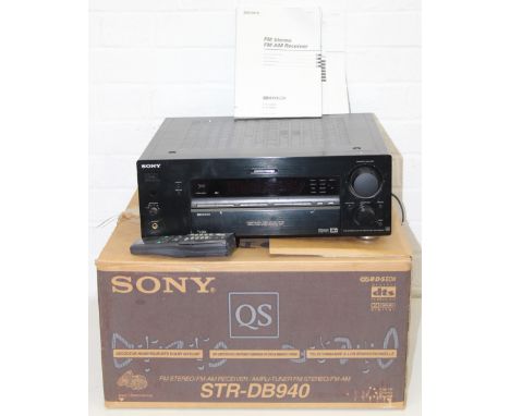 Vintage Sony STR-DB940 FM Stereo/FM-AM receiver amplifier with original box 