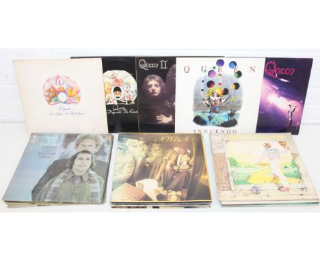 Queen, Abba, Elton John and Simon &amp; Garfunkel - qty of assorted vinyl records to include Goodbye Yellow Brick Road, Carib