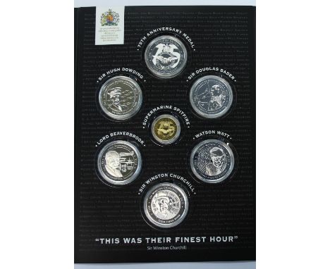 'Their Finest Hour' Official RAF Battle Of Britain 75th Anniversary Commemorative seven coin presentation set released by the