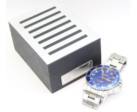 A rare Bosch limited edition 80th anniversary watch with box and paperwork, made by Miyota for Citizen, stainless steel case 