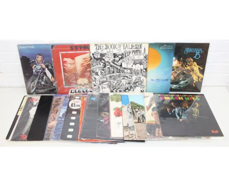 Qty of vintage rock vinyl records to incl Yes, Status Quo, Cream, Jimi Hendrix, Santana, ZZ Top, Deep Purple, Cheap Trick etc