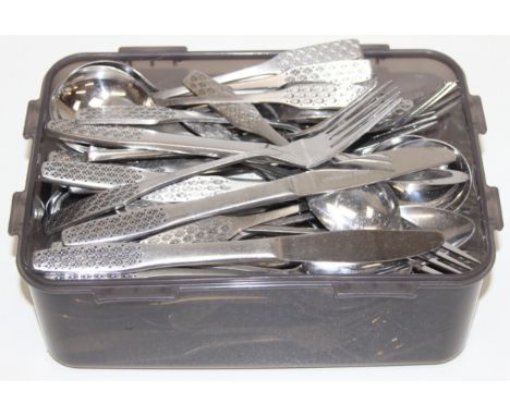 [4.4kg] - Qty of retro Viners cutlery from the Shape range, originally designed by Gerald Benney