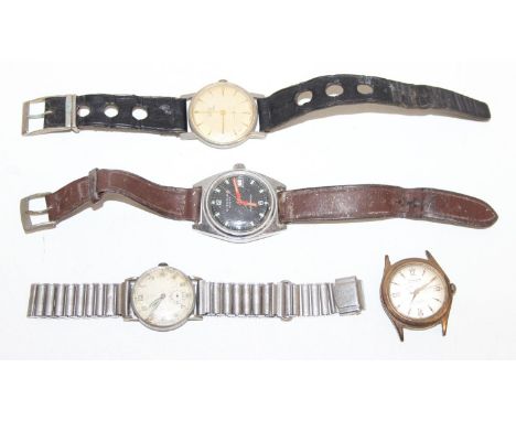 Four assorted vintage watches with mechanical movements, examples to inc Formo, Kienzle Sport, Ramona &amp; one other unbrand