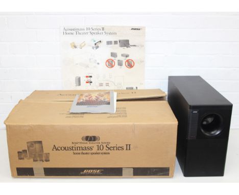 Vintage Bose Acoustimass 10 Series II home theatre speaker system with original box 