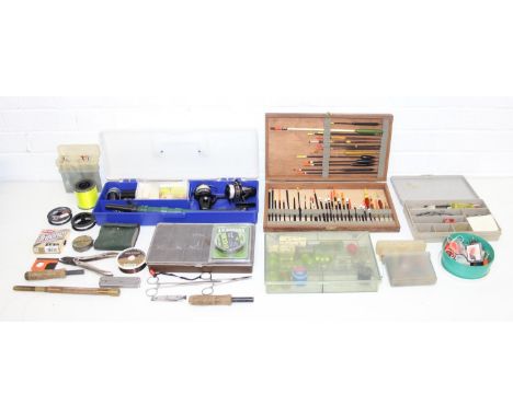 Qty of course fishing tackle to include lures, floats &amp; line