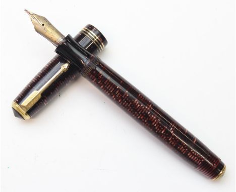 Parker Vacumatic - a rare and impressive vintage fountain pen, made in Canada, with original 14ct gold nib, pat no 318982 and