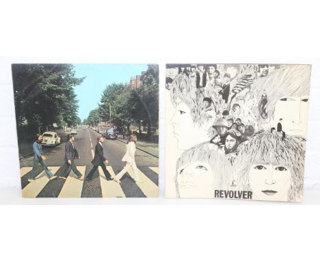 Two The Beatles vinyl LPs to include Revolver PCS 7009 and Abbey Road PCS 7088 [2] 