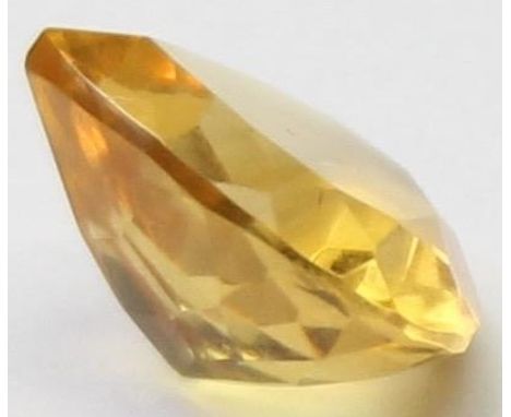 Gemstones, a loose pear cut citrine weighing 3.82 carats, with a testing report and other paperwork from IDT Gemological Labo