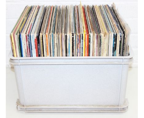 Qty of vintage LP and 12" single vinyl records to incl Stevie Wonder, Jerry Lee Lewis, Neil Diamond, Ian Hunter, some compila
