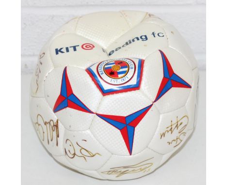 A signed Reading Football Club football bearing autographs 