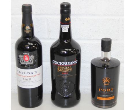 Three bottles of Port to inc a 2018 Taylor's LBV and Cockburns etc [3] 