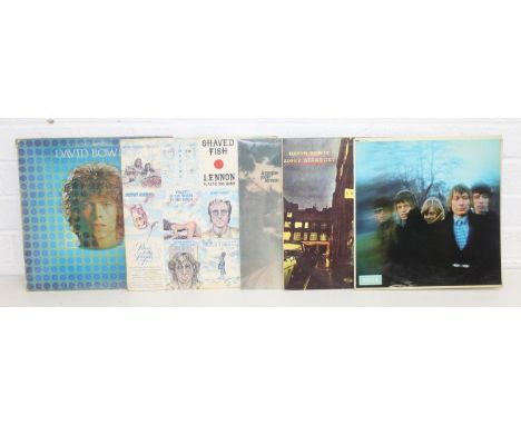 Selection of vinyl LPs to include David Bowie, The Rolling Stones and John Lennon [5]
