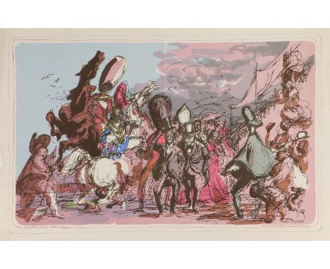 After Feliks Topolski, This England, lithograph printed in England at The Baynard Press for School Prints Ltd, 76cm x 49cm