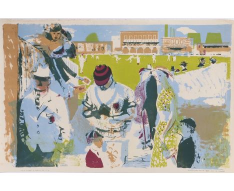 After Edwin la Dell, M.C.C. at Lords, lithograph for School Prints Ltd 1951, 76cm x 49cm