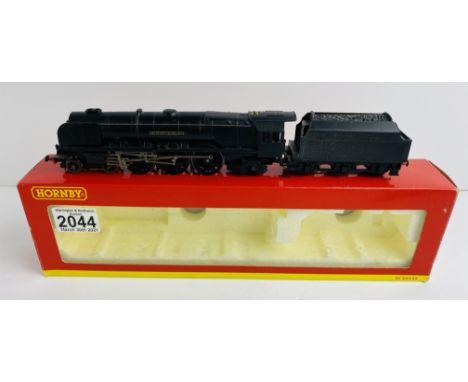 Hornby William Stanier Loco (Painted Plain Black - Offered as restoration project) with NO Detail Pack, NO Instructions, Boxe