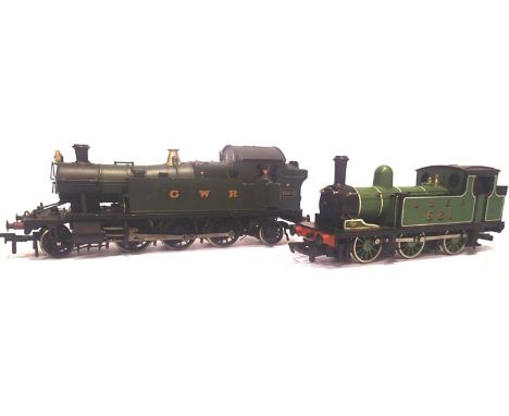 Mainline Prairie tank, GWR Green and LNER J72 Tank, both in fair - good condition and unboxed. P&amp;P Group 1 (£14+VAT for t
