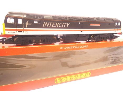 Hornby R587 class 47 Northamptonshire 47586 Intercity Swallow Livery. P&P Group 1 (£14+VAT for the first lot and £1+VAT for s