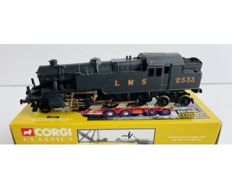 Kit / Scratch Built OO LMS 2-6-4 Tank White Metal Body on 2-Rail Hornby Dublo Loco Chassis - Contained in incorrect box P&amp