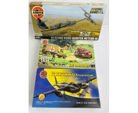 3x Airfix Military Kits All Boxed - Contents remain unchecked, however appear complete  P&amp;P Group 1 (£14+VAT for the firs