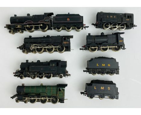 6x Assorted N Gauge Locomotives 1x Lacking Tender - Refer to picture P&amp;P Group 1 (£14+VAT for the first lot and £1+VAT fo