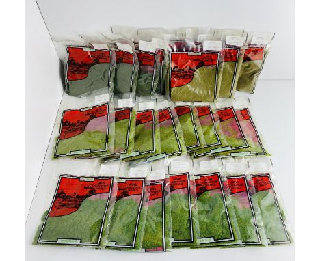 24x Javis Scenics Assorted Scatters / Static Grass - New in Packets  - P&amp;P Group 1 (£14+VAT for the first lot and £1+VAT 