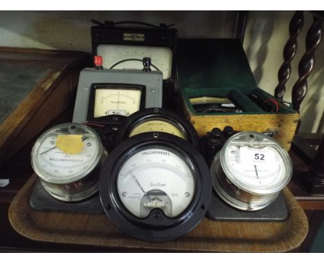 A Collection of Amp Meters, Galvanometer etc