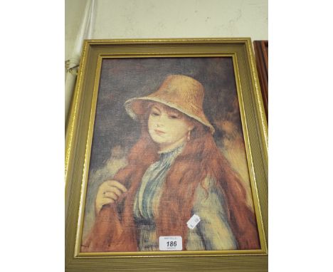 A Framed Print on Canvas of A Maiden 