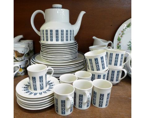 A Royal Worcester Moonstone tea set and dinnerwares