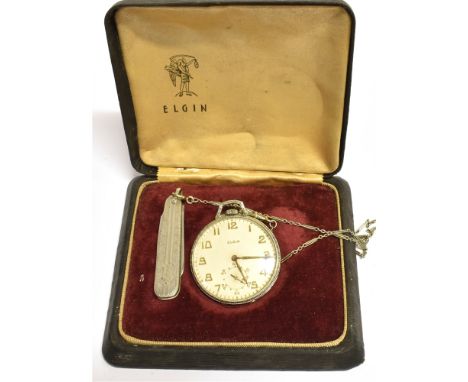 Elgin pocket watch hot sale with knife