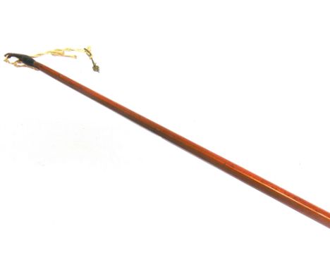 ARCHERY - AN EDWARDIAN YEW SPORTING LONG BOW  by F H Ayres of London, with horn nocks, overall 173cm long; together with five