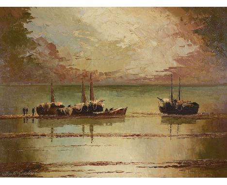 Arnold Graboné, 1896 München-1982 Starnberg,  'In der Kurischen Nehrung' so rückseitig auf Künstleretikett betitelt, Öl/Lwd, 