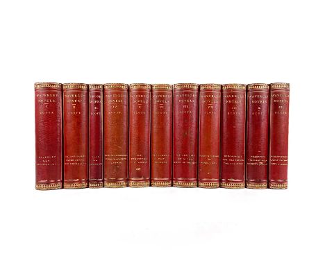Ruth MANNING SANDERS. Sir WALTER SCOTT- 'The Splendid Abbotsford Edition of Waverly Novels,' twelve volumes, full crimson Lev