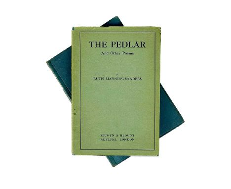 RUTH MANNING-SANDERS. 'The Pedlar and Other Poems,' first edition, original cloth, unclipped dj, toning and some light spotti