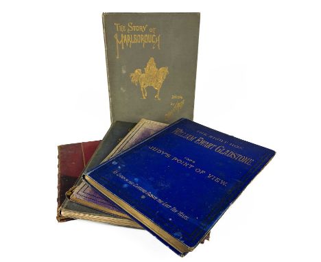 Five satirical illustrated works. CARAN D'ACHE Illustrations. 'The Story of Marlborough,' text by Hon. Frances Wolseley, orig