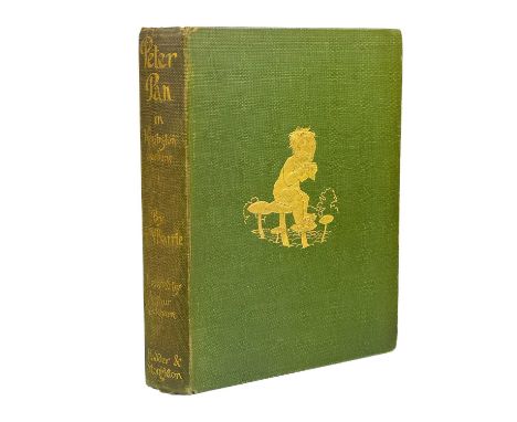 Arthur Rackham Illustrations. 'Peter Pan in Kensington Gardens'. By J. M. Barrie, early trade edition, original cloth with gi