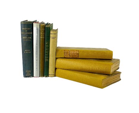 Cornwall Interest. Eight works. DAVIES GILBERT. 'The Parochial History of Cornwall,' lacks vol I (of four vols), original pub