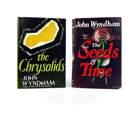 John Wyndham. Two works. 'The Chrysalids,' first edition, original cloth, unclipped dj, light spotting to edge of textblock, 