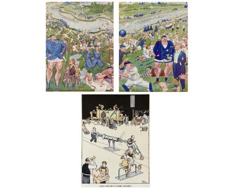 William Heath ROBINSON(1872-1944) Early Methods of Engine CleaningPrint in ColourPublished in 1935 for Great Western Railway 